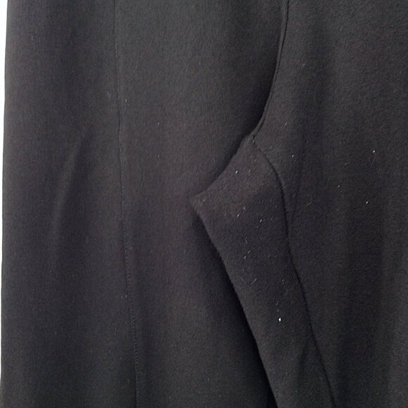 dip Ponte Knit Ankle Pants Women's Plus Size 3X Black Pull On Front Seam Stretch - Picture 7 of 9